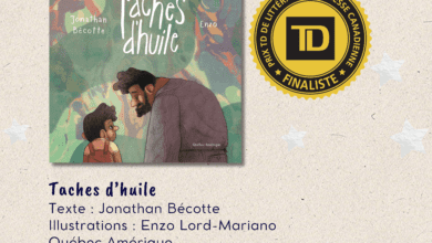 Jonathan Bécotte, natif de Laval est finaliste en tant qu’auteur pour le livre Taches d’huile chez Québec Amérique.