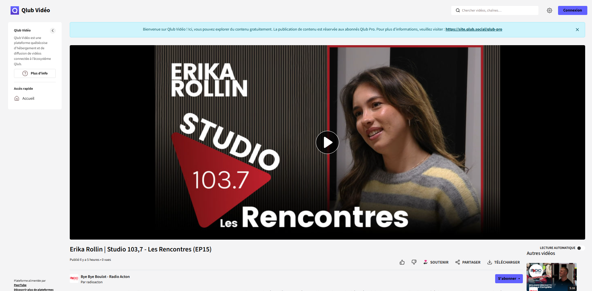 Qlub lance une plateforme vidéo présentée comme une alternative québécoise à YouTube – Média Laval