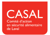 CASAL logo: Comité d'action en sécurité alimentaire de Laval